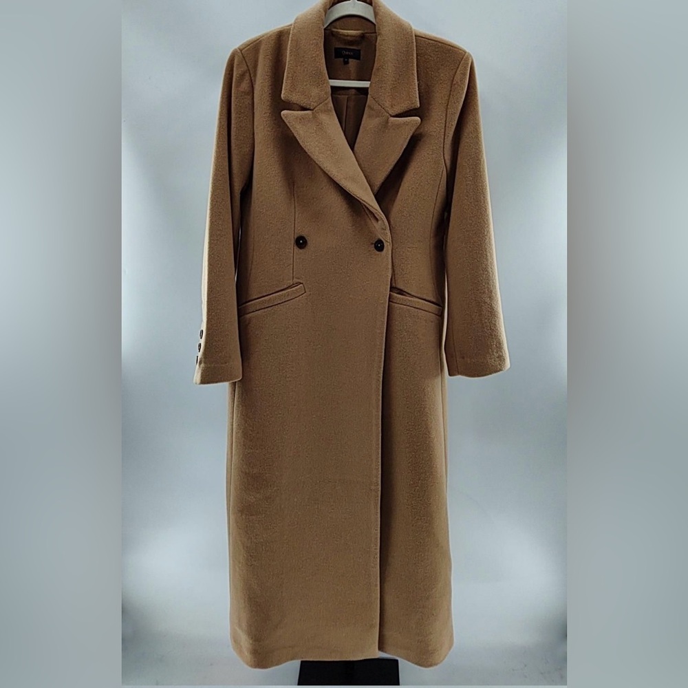 Quince Wool Cashmere Coat in Caramel (Size Medium) - Picture 2 of 4